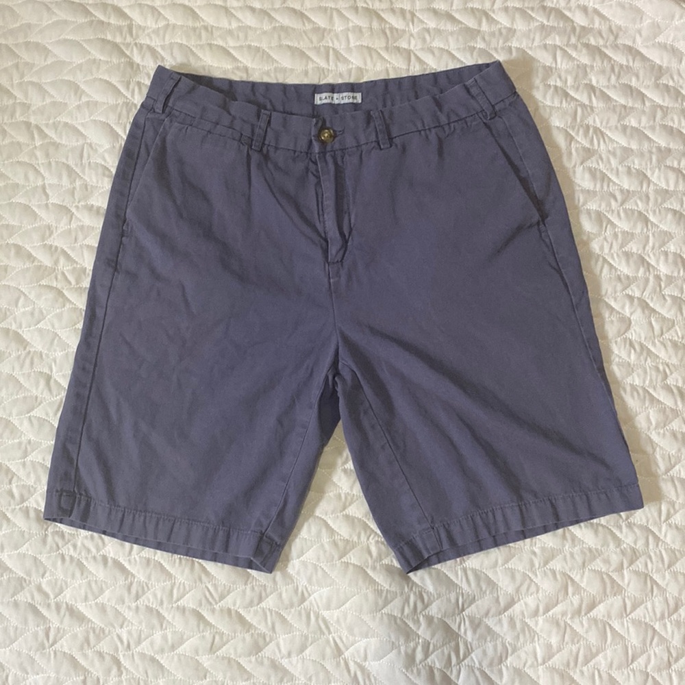 Slate & Stone Faded Blue Shorts - 32 Waist